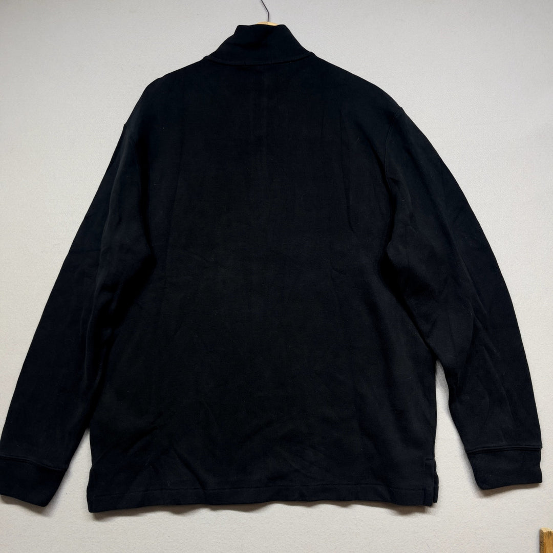 Polo Ralph Lauren Black Quarter Zip Sweater Size Large