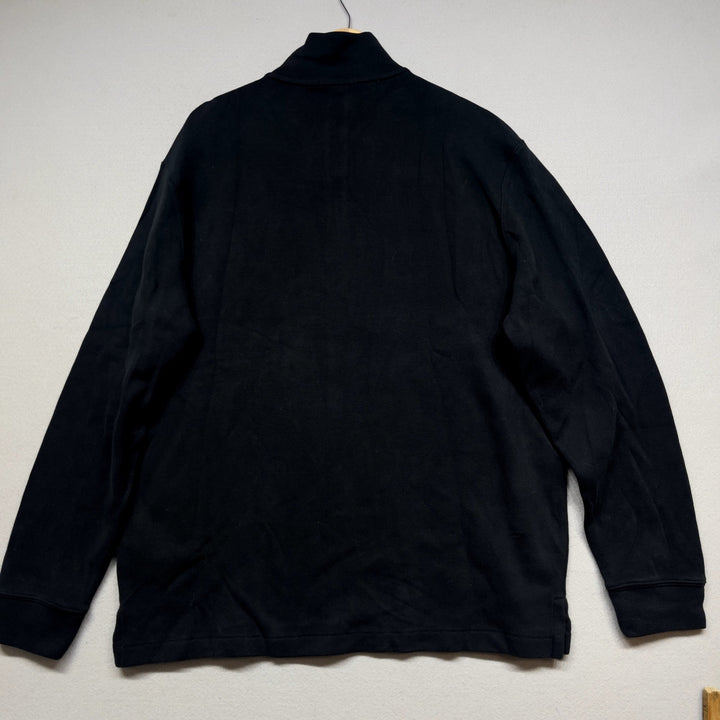 Polo Ralph Lauren Black Quarter Zip Sweater Size Large