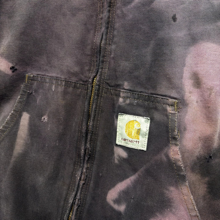Vintage Carhartt Purple Tie Dye Active Jacket Size XXL