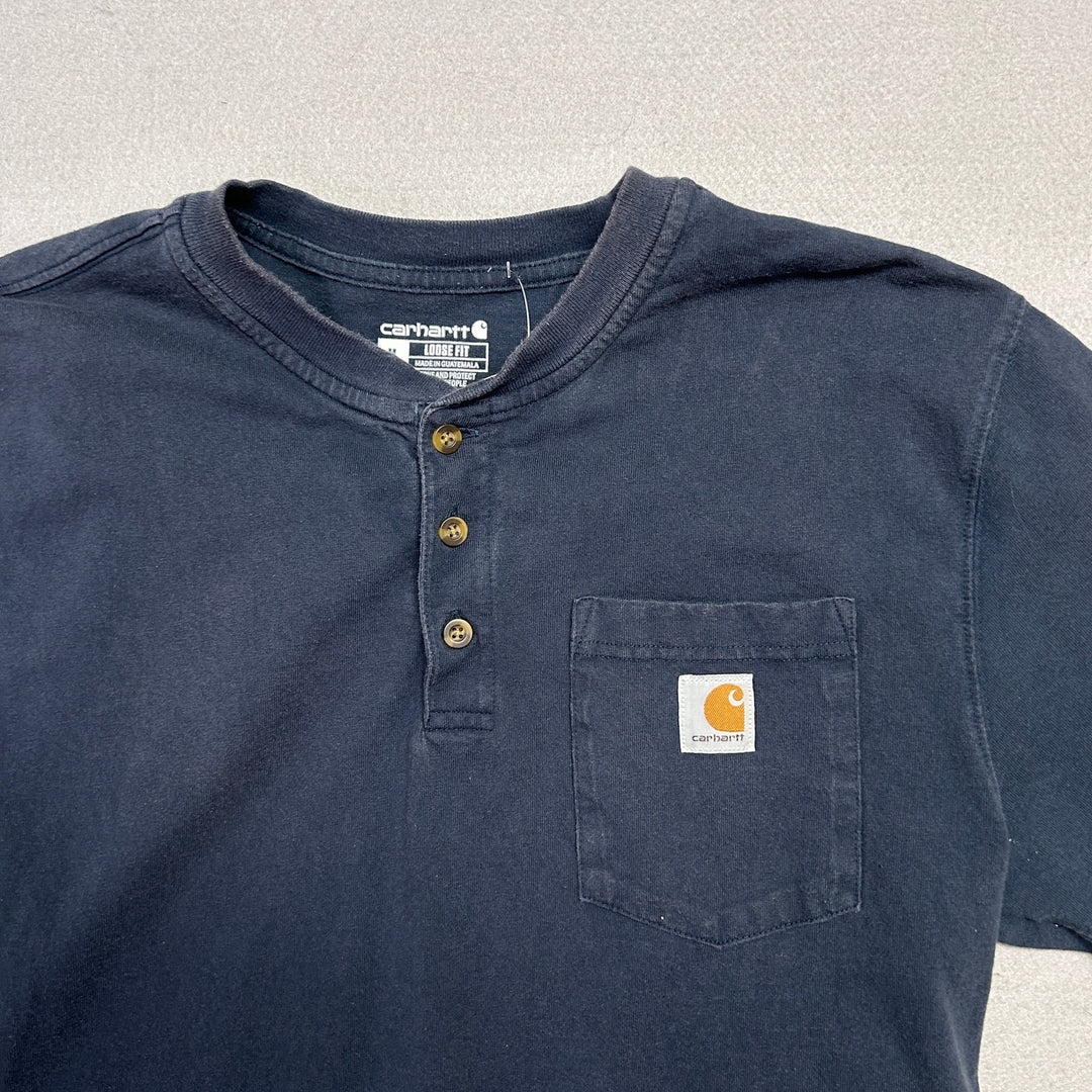 Carhartt Blue Pocket T Shirt Size Medium