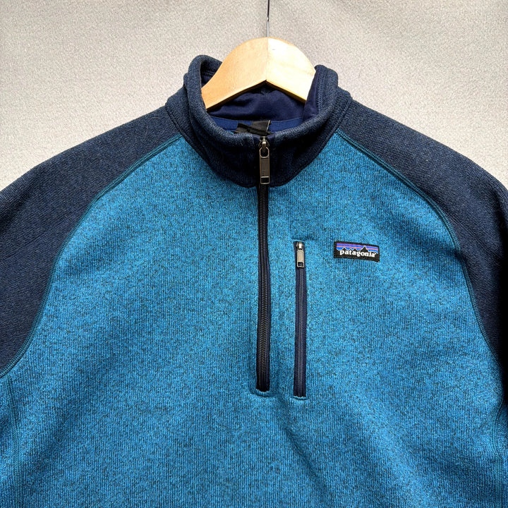 Patagonia Better Sweater Blue Quarter Zip Size Large