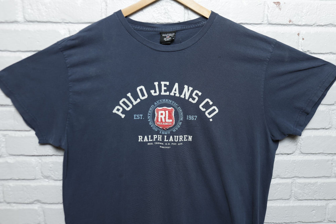 Polo Jeans Co Vintage Arch Logo T Shirt 2000s XXL