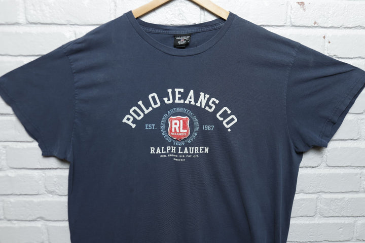 Polo Jeans Co Vintage Arch Logo T Shirt 2000s XXL