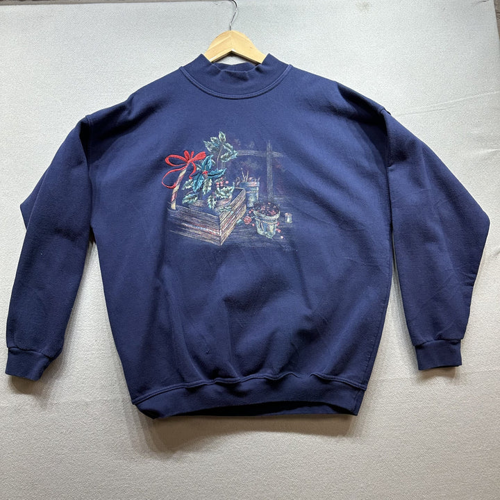 Vintage 90s Holly Plant Sweatshirt Size XL