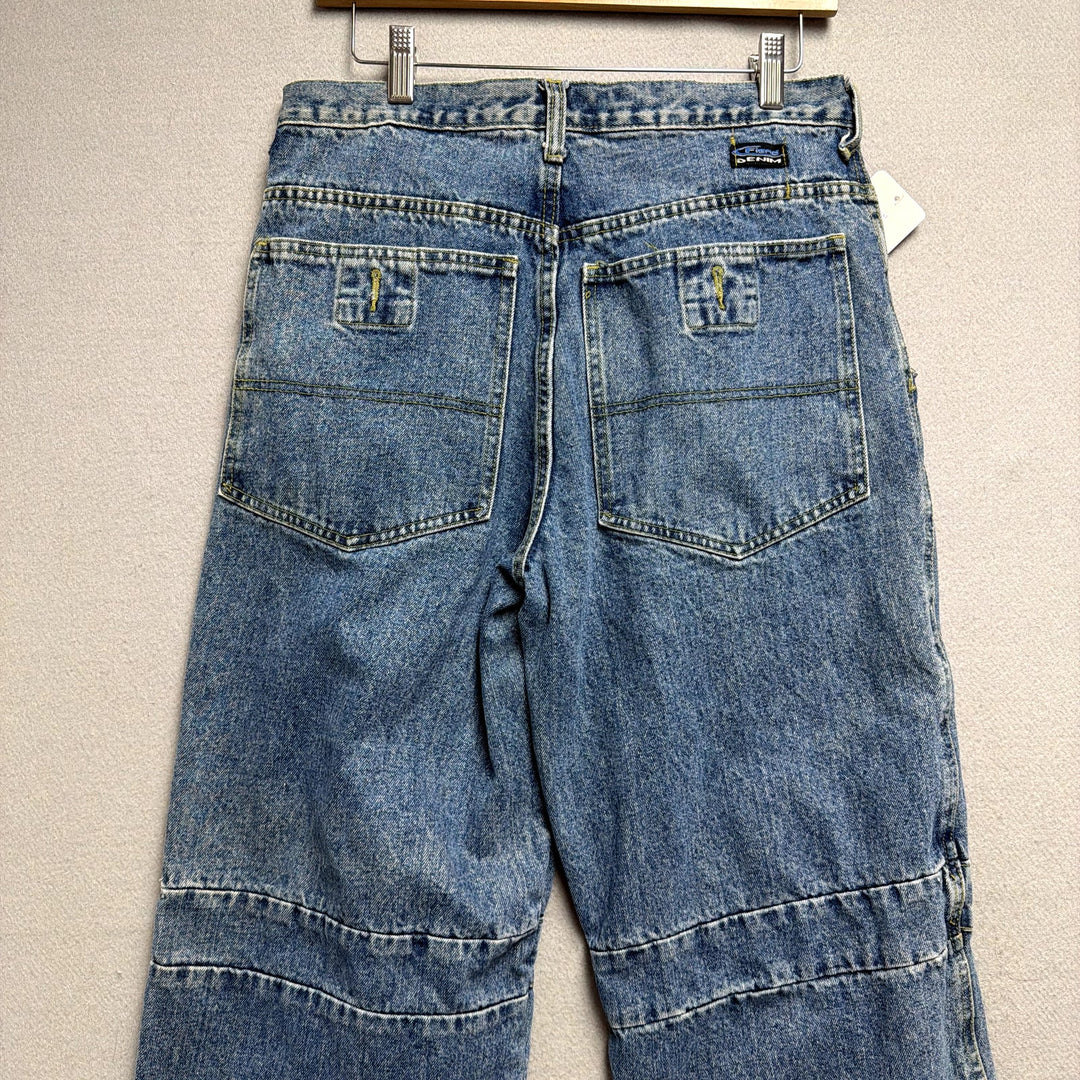 Vintage Fiend Denim Jeans Y2K Wide Leg Size 32x30