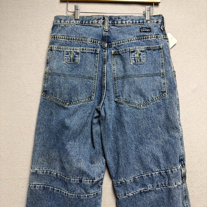 Vintage Fiend Denim Jeans Y2K Wide Leg Size 32x30