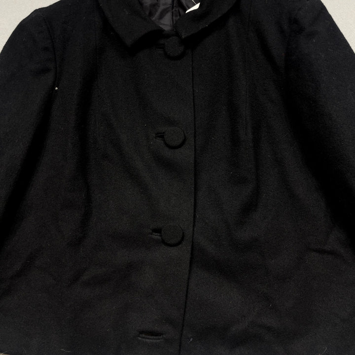 Vintage Pendleton Wool Black Mod Style Jacket Size Large