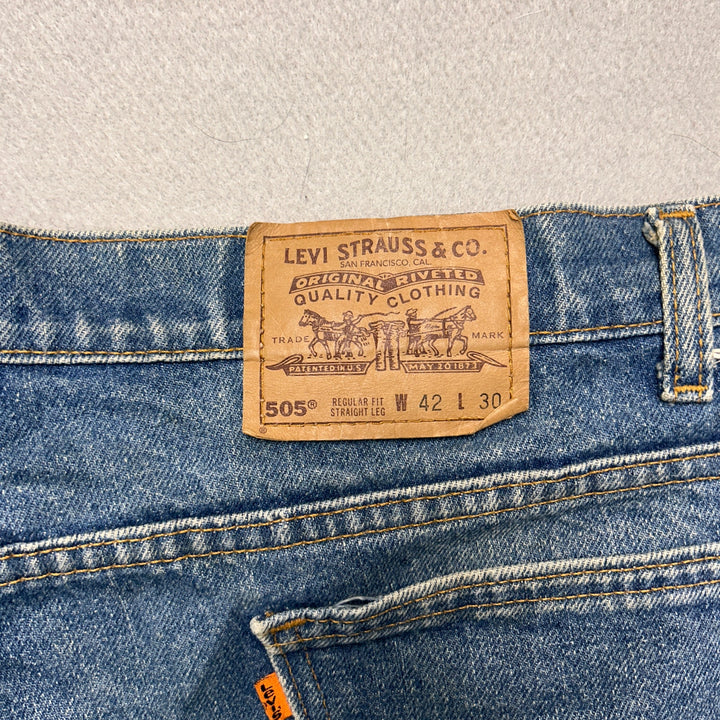 Vintage Levi's Custom Flared 505 Western Jeans Size 42x30