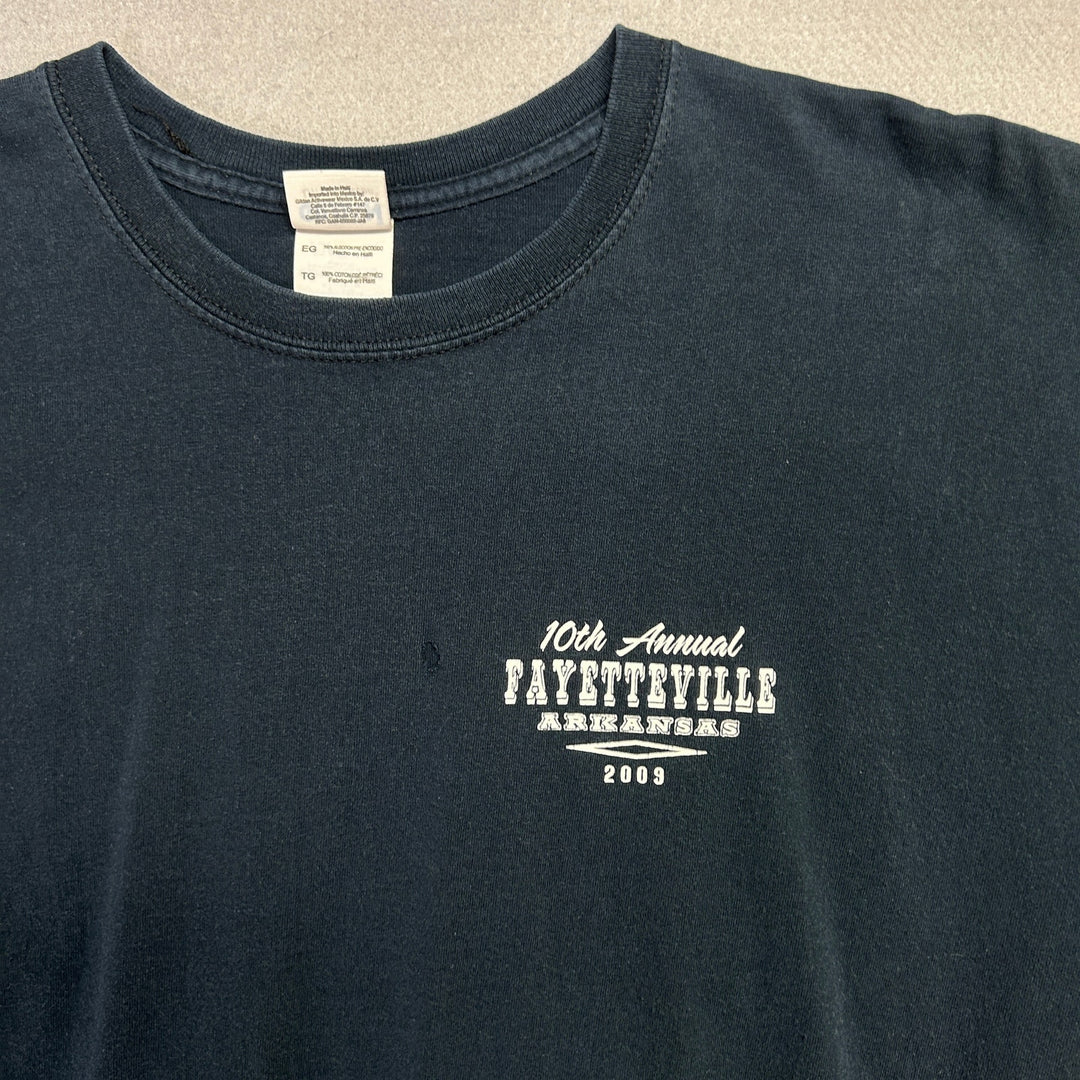2009 Fayetteville Arkansas Bike Rally T Shirt Size XL