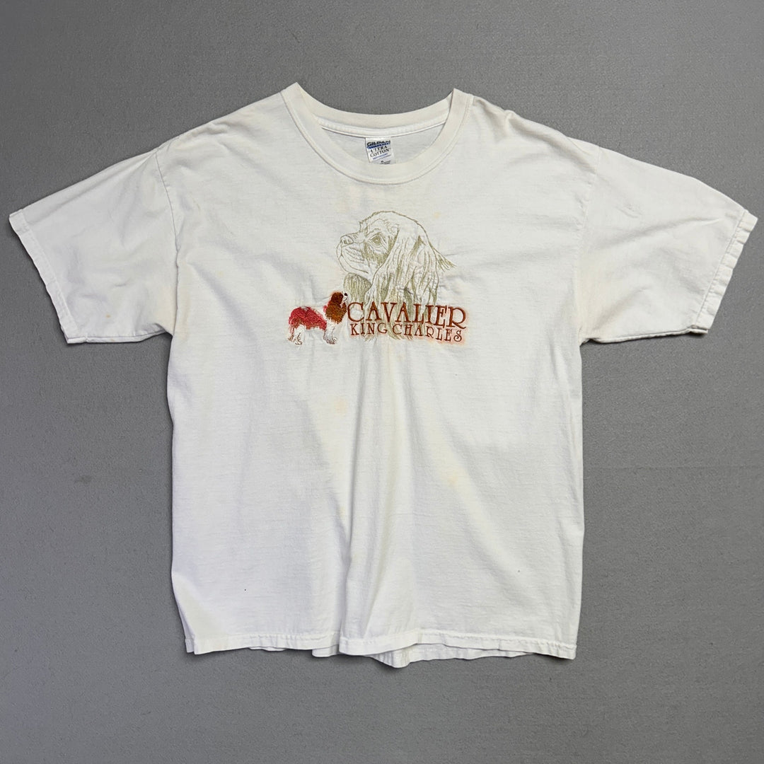 Vintage Cavalier King Charles Dog T Shirt Size XL