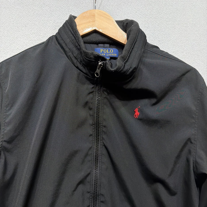 Polo Ralph Lauren Black Windbreaker Jacket Size Medium