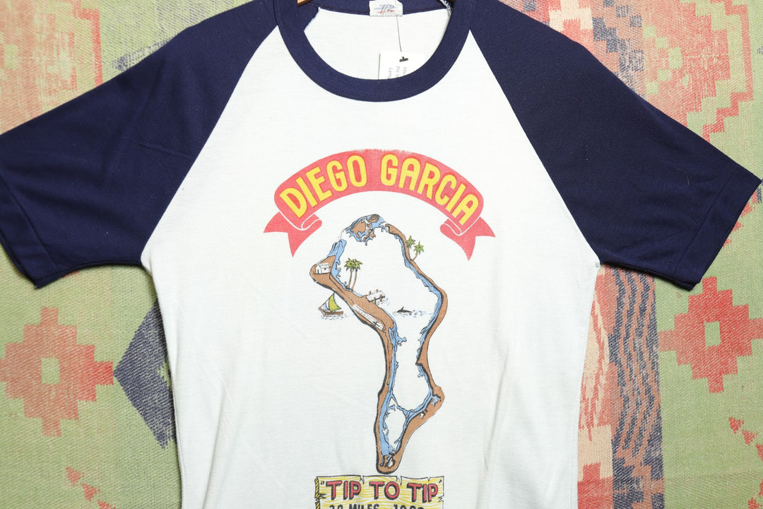Diego Garcia Island Military Base Vintage T Shirt Small 80s