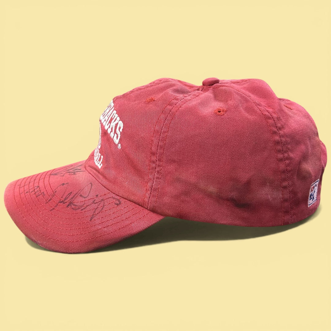 Vintage 2000s Arkansas Razorbacks Baseball Autographed Snapback Hat