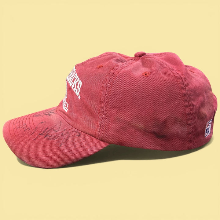 Vintage 2000s Arkansas Razorbacks Baseball Autographed Snapback Hat