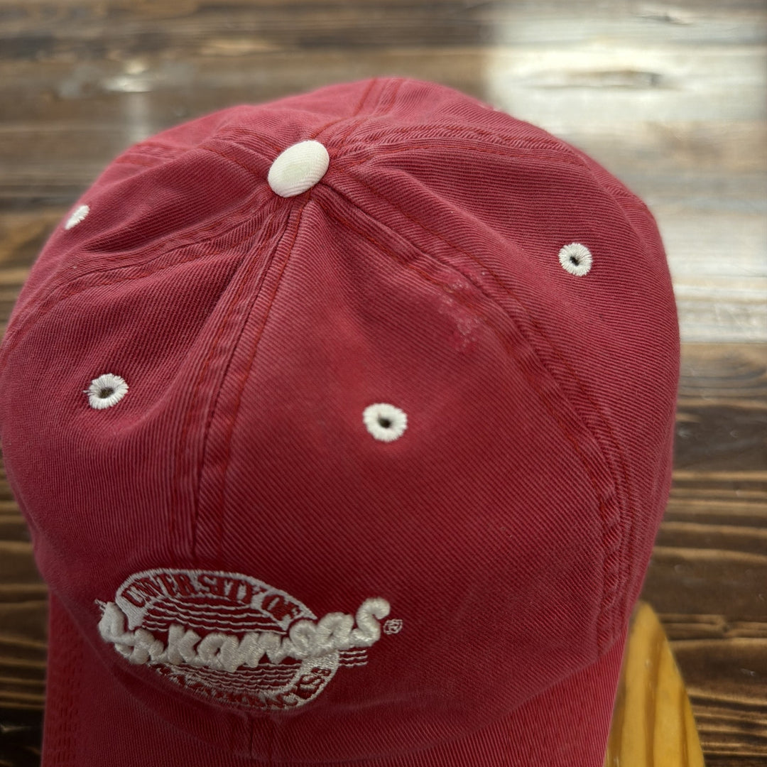 Vintage Y2K Arkansas Razorbacks Strap Back Hat