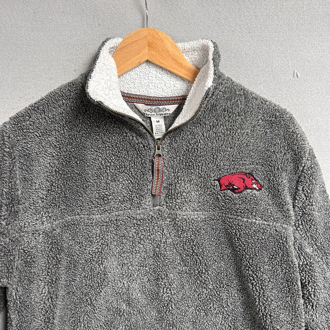 Arkansas Razorbacks Fleece Quarter Zip Size Medium