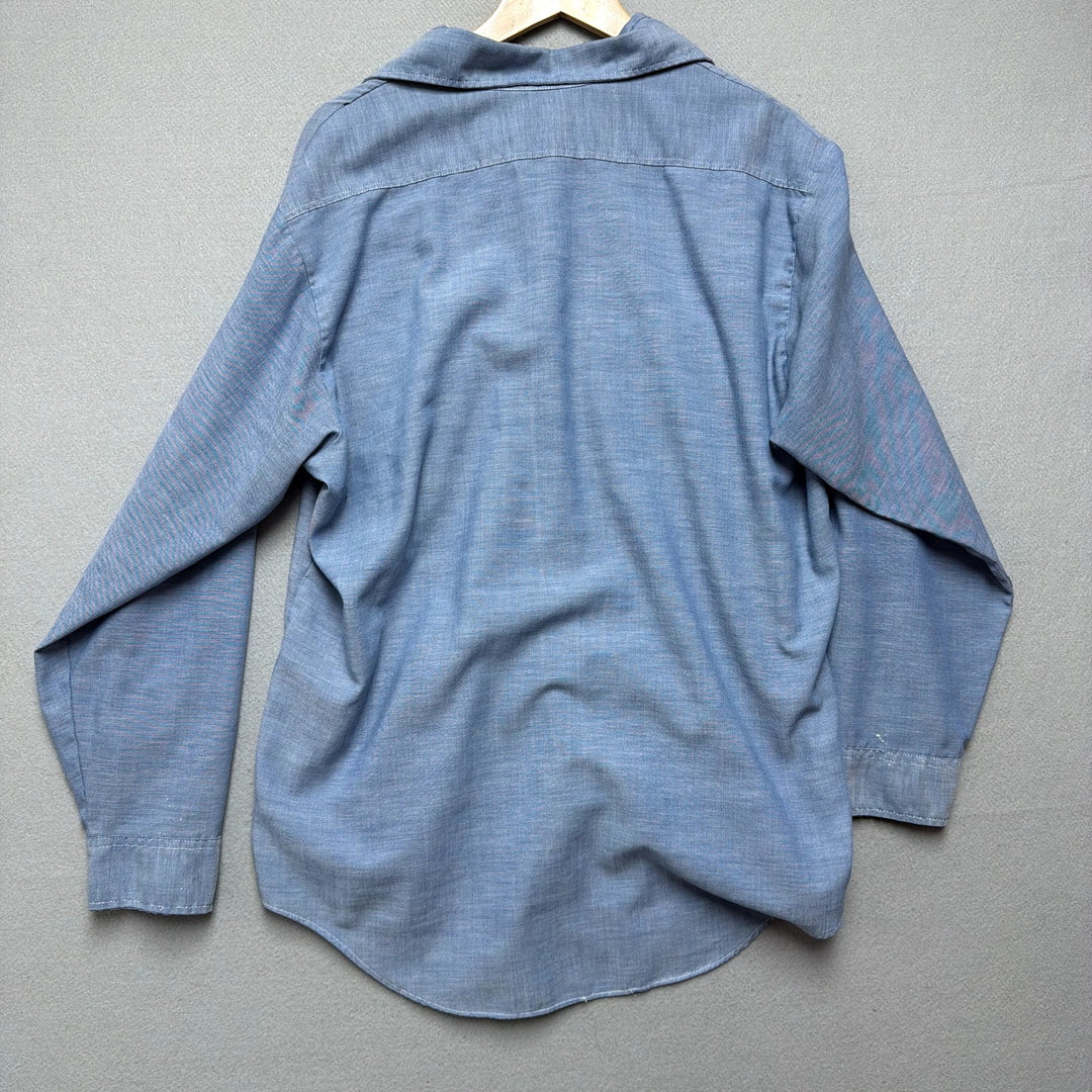 Vintage Big Mac Selvedge Chambray Denim Shirt Size Large 70s