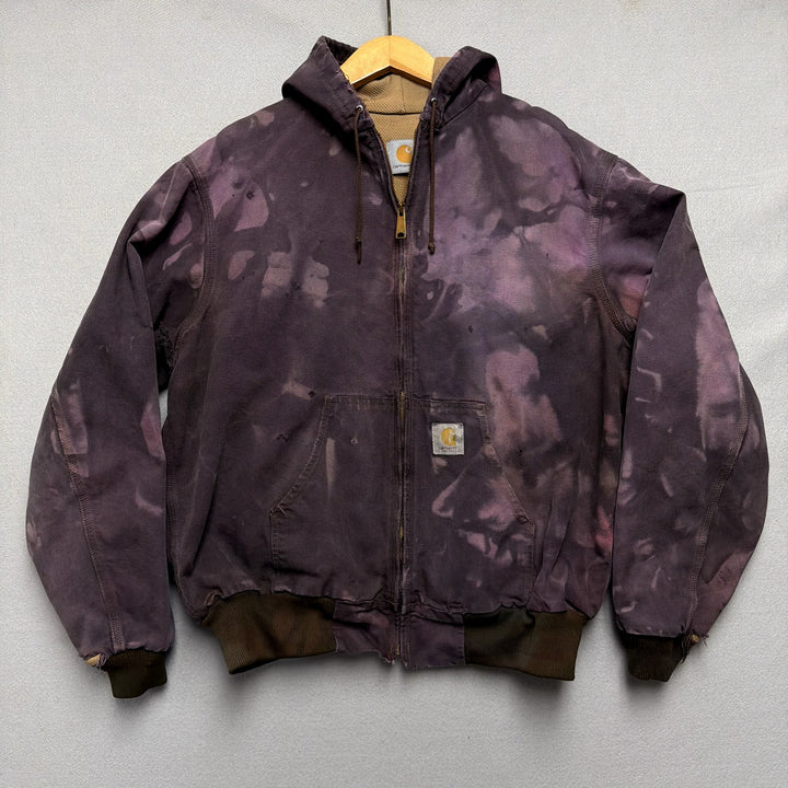 Vintage Carhartt Purple Tie Dye Active Jacket Size XXL