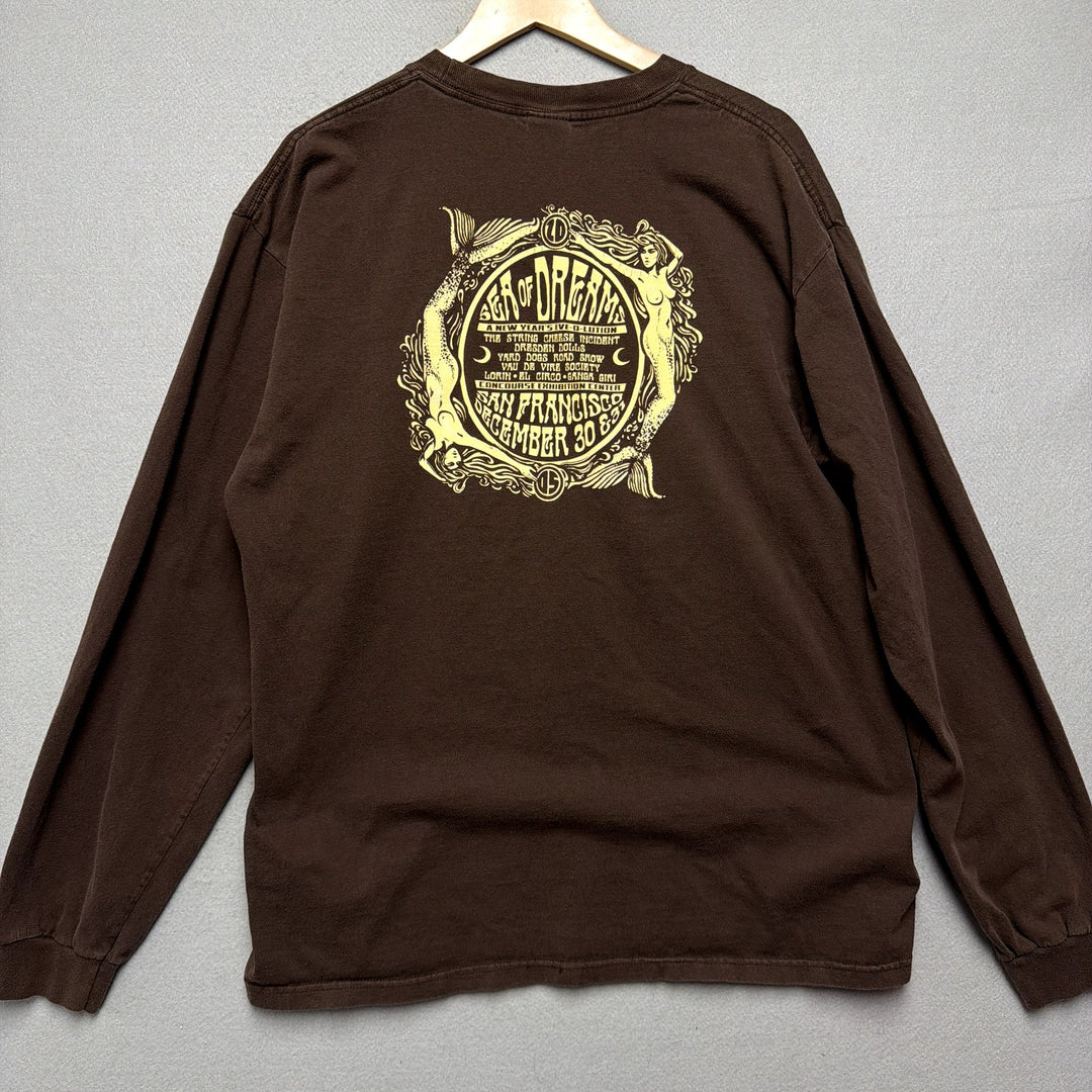 Vintage Sea Of Dreams String Cheese incident Tour Music Festival Shirt Size XL
