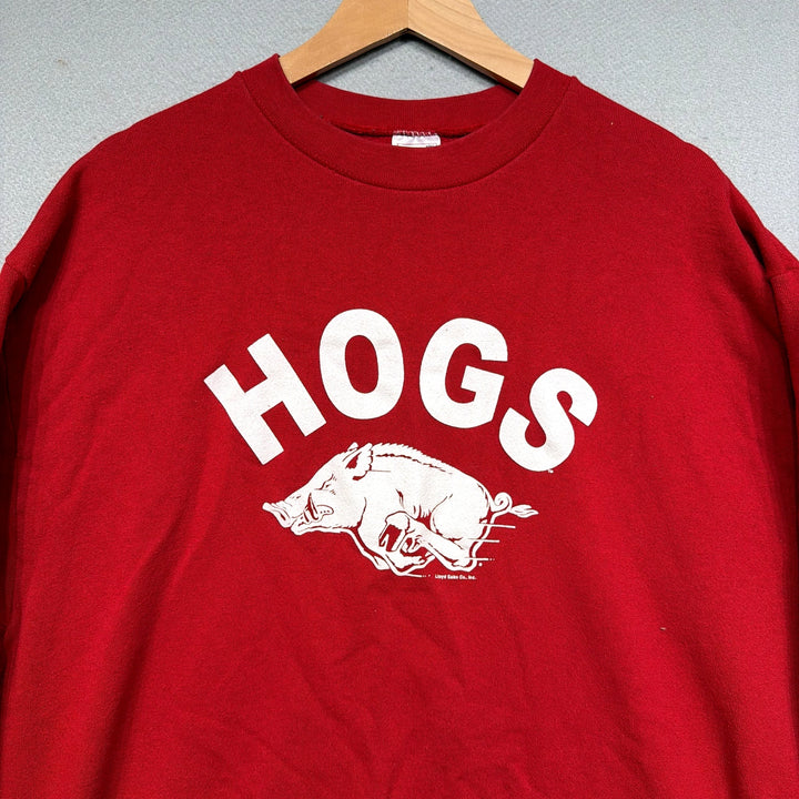 Vintage University of Arkansas Hogs Sweatshirt Size XL