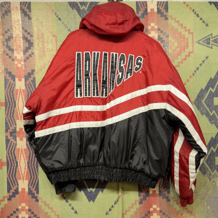 Arkansas Razorbacks Vintage Puffer Jacket XL 90s