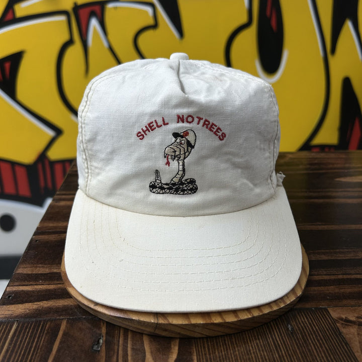 Shell Notrees Oil Field Vintage Snapback Hat 90s
