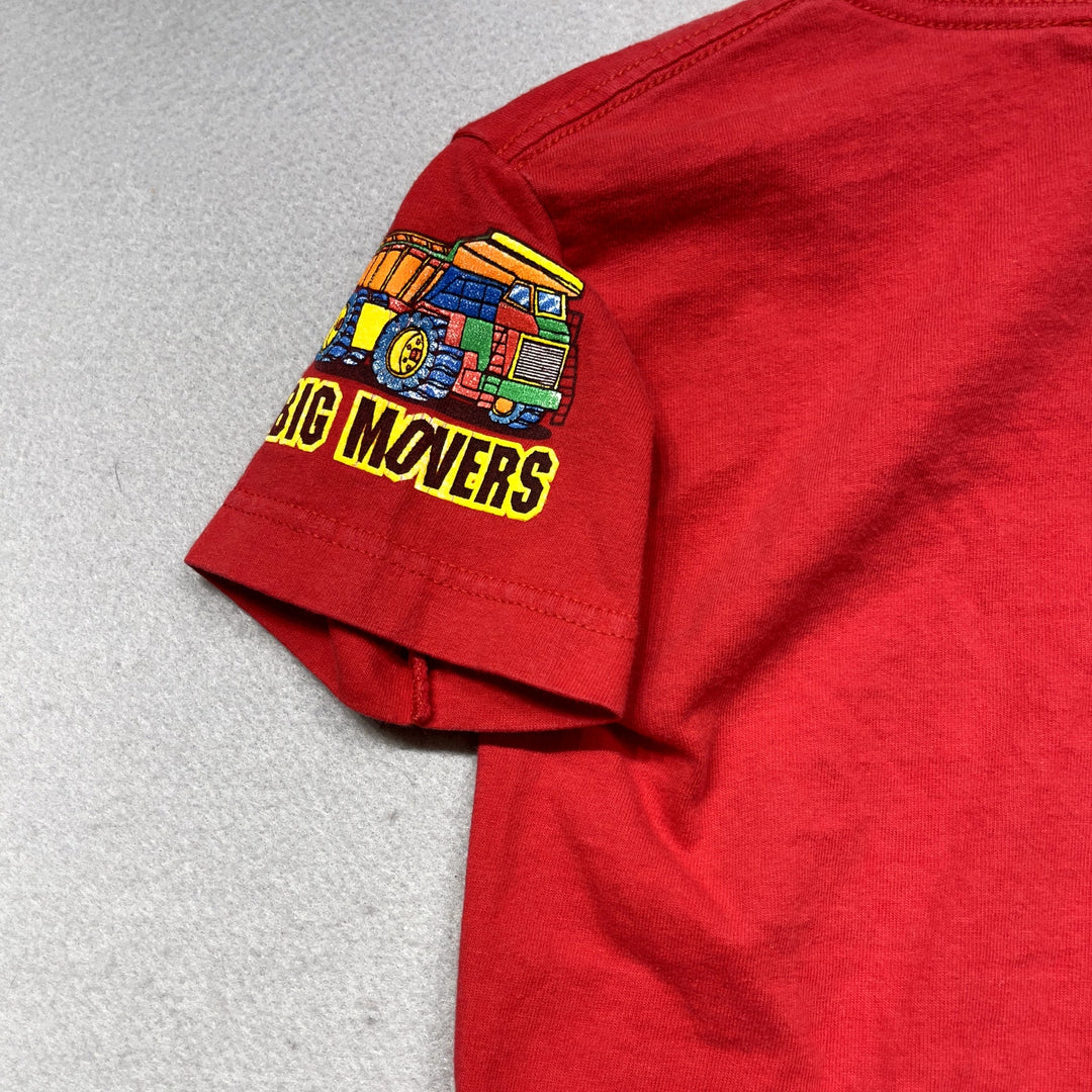 Vintage Kids Backhoe Big Movers T Shirt Size 6/7