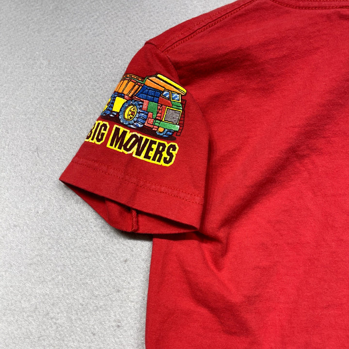 Vintage Kids Backhoe Big Movers T Shirt Size 6/7