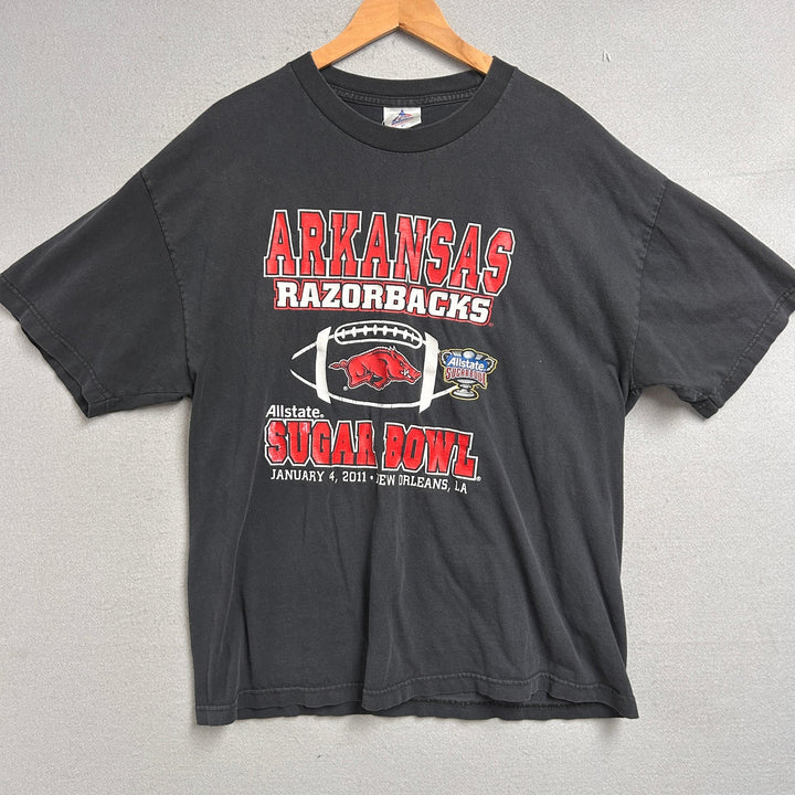 Arkansas Razorbacks Sugar Bowl T Shirt Size XL
