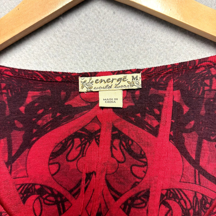 Vintage Energe Y2K Red Top Size Medium