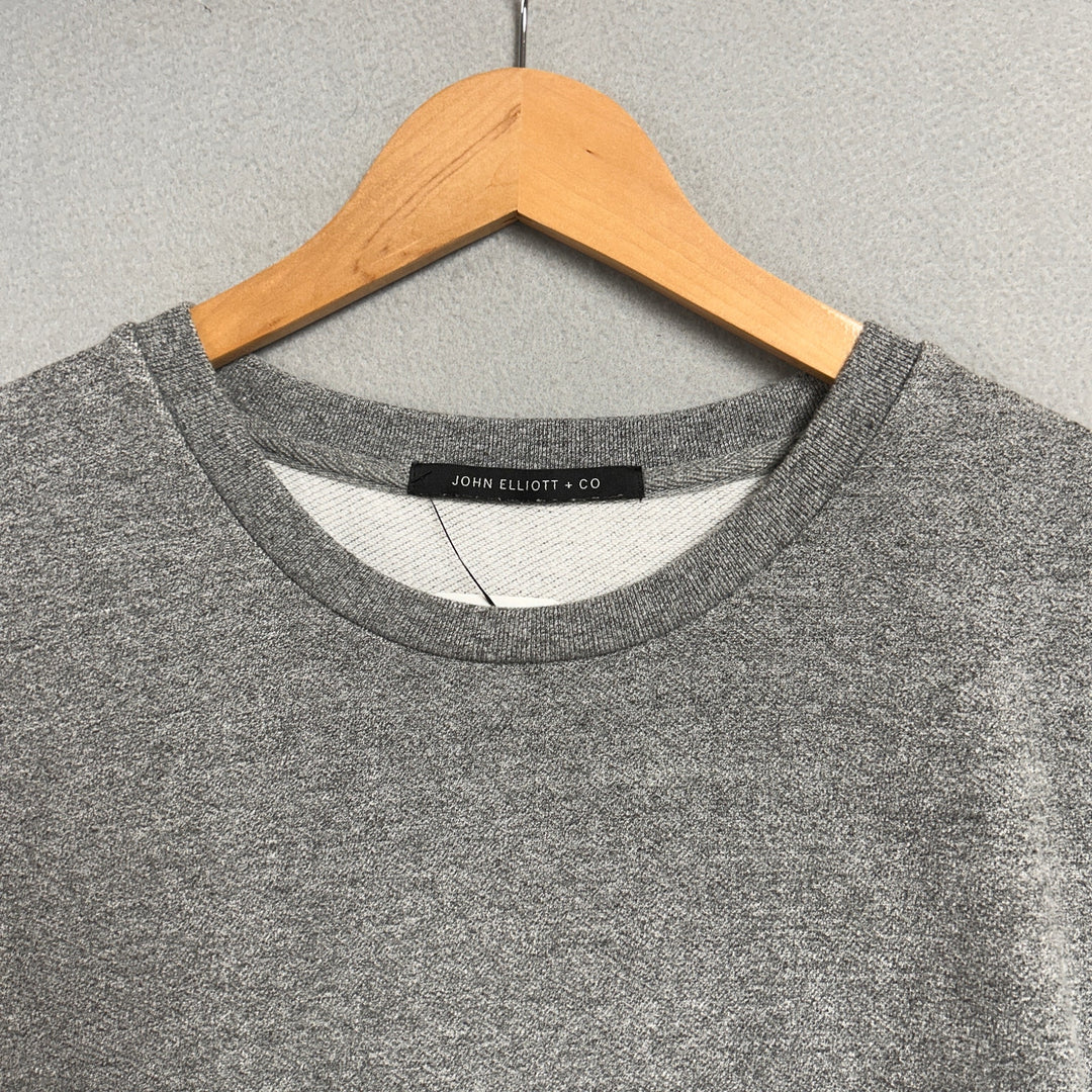 John Elliott Co Gray Villain Crewneck Terry T Shirt Size Medium