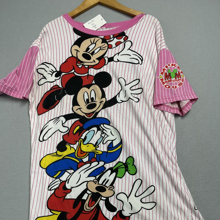 Vintage Mickey Mouse "Sleep Stuff" Sleep Shirt One Size 24x32