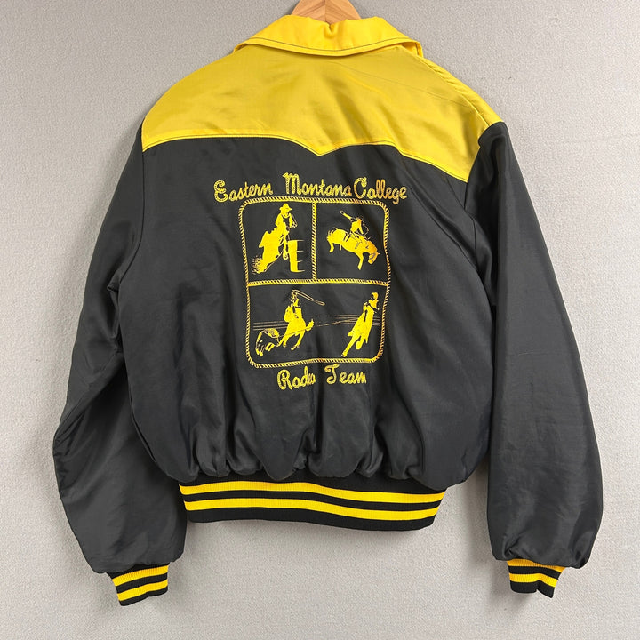 Vintage Eastern Montana College Rodeo Team Jacket Size Large
