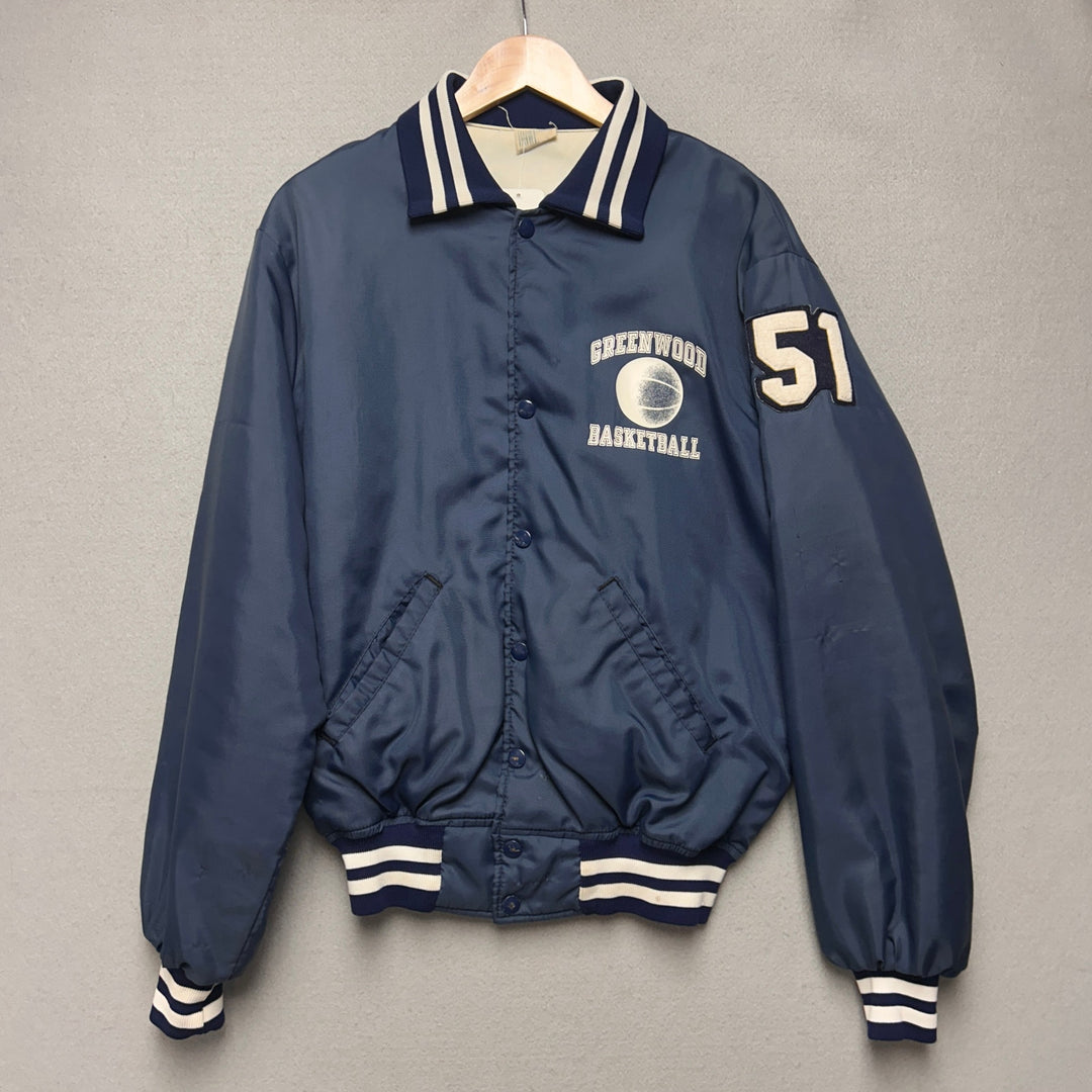 Vintage Greenwood Basketball Jacket size Large