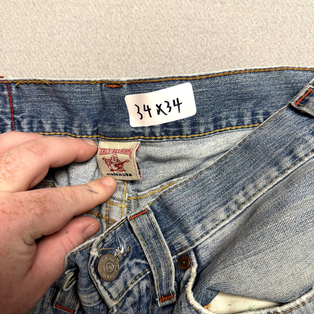 Vintage True Religion Joey Flared Jeans Size 34