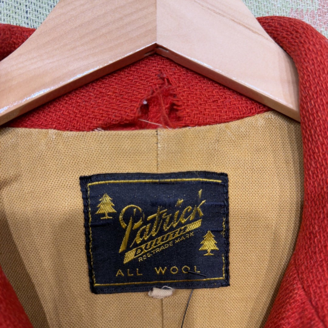 Patrick Duluth Vintage Red Wool Hunting Jacket Medium 50s