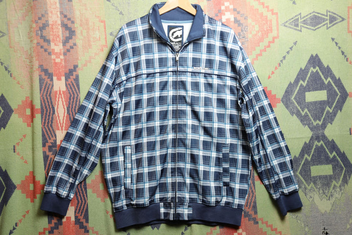 Ecko Unltd Vintage Plaid Track Jacket XL Y2K 2000s