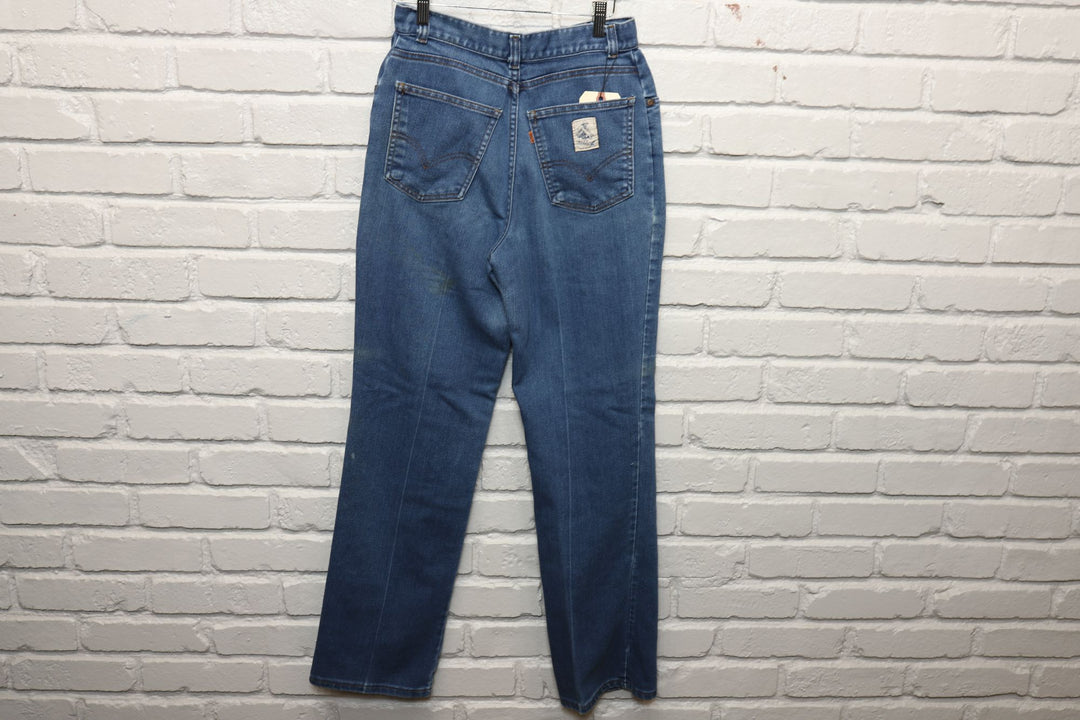 70s levis prospector orange tab jeans size 27/31