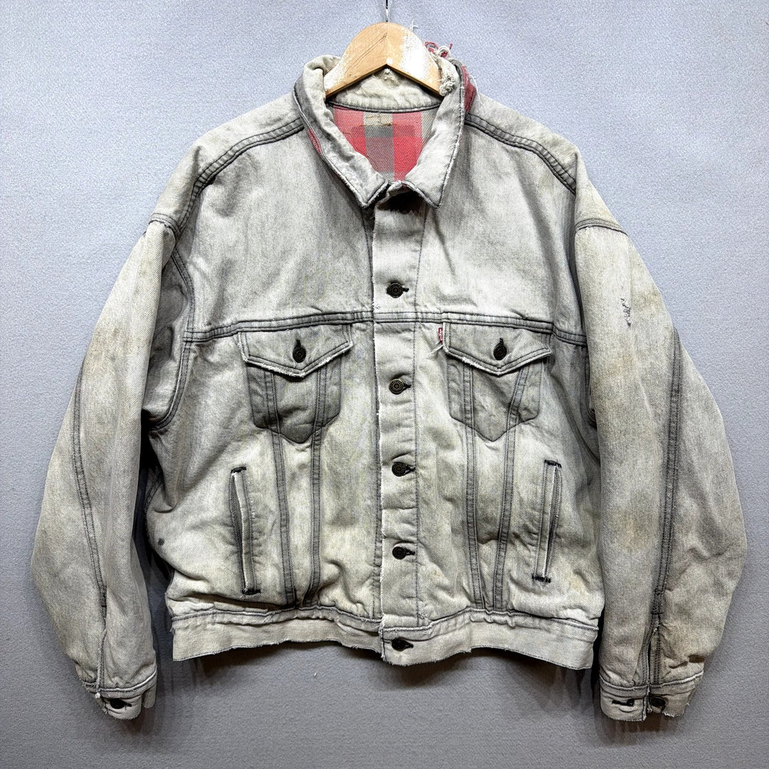 Vintage Levi's Flannel Lined Denim Jacket Size Large