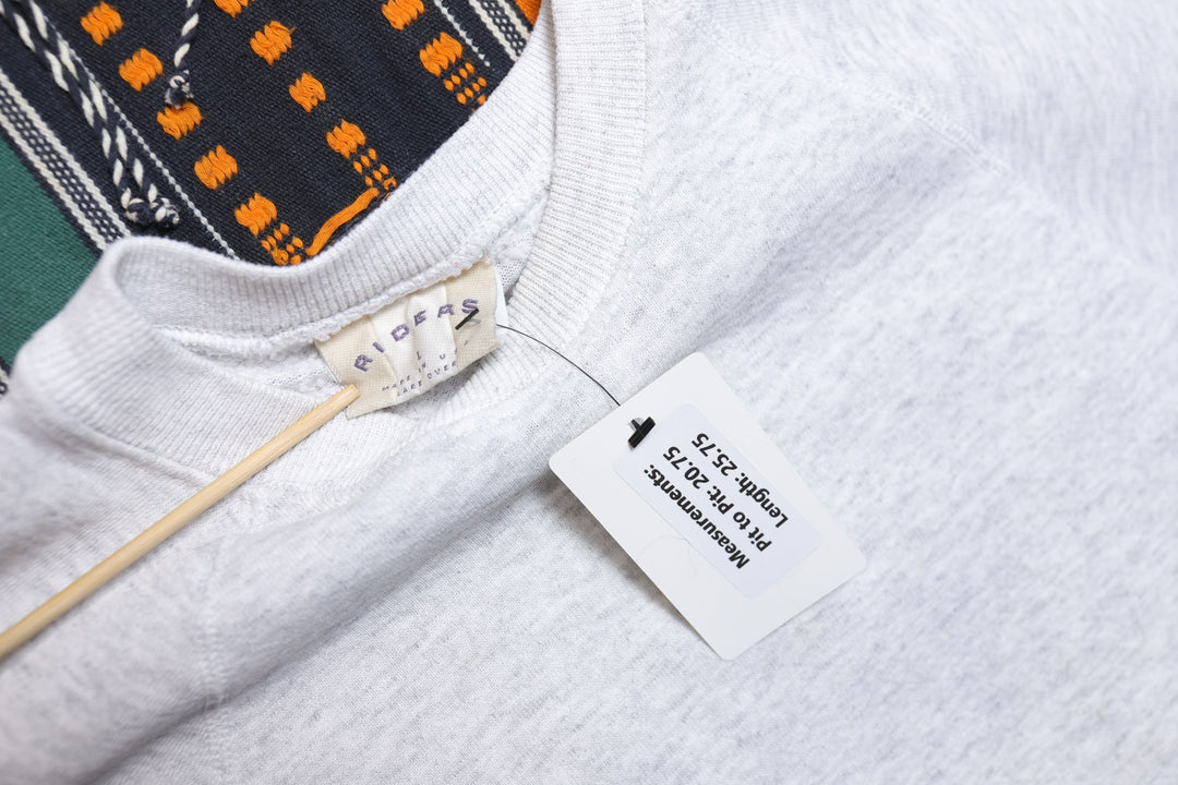 Riders Vintage Gray Sweatshirt Large 90s