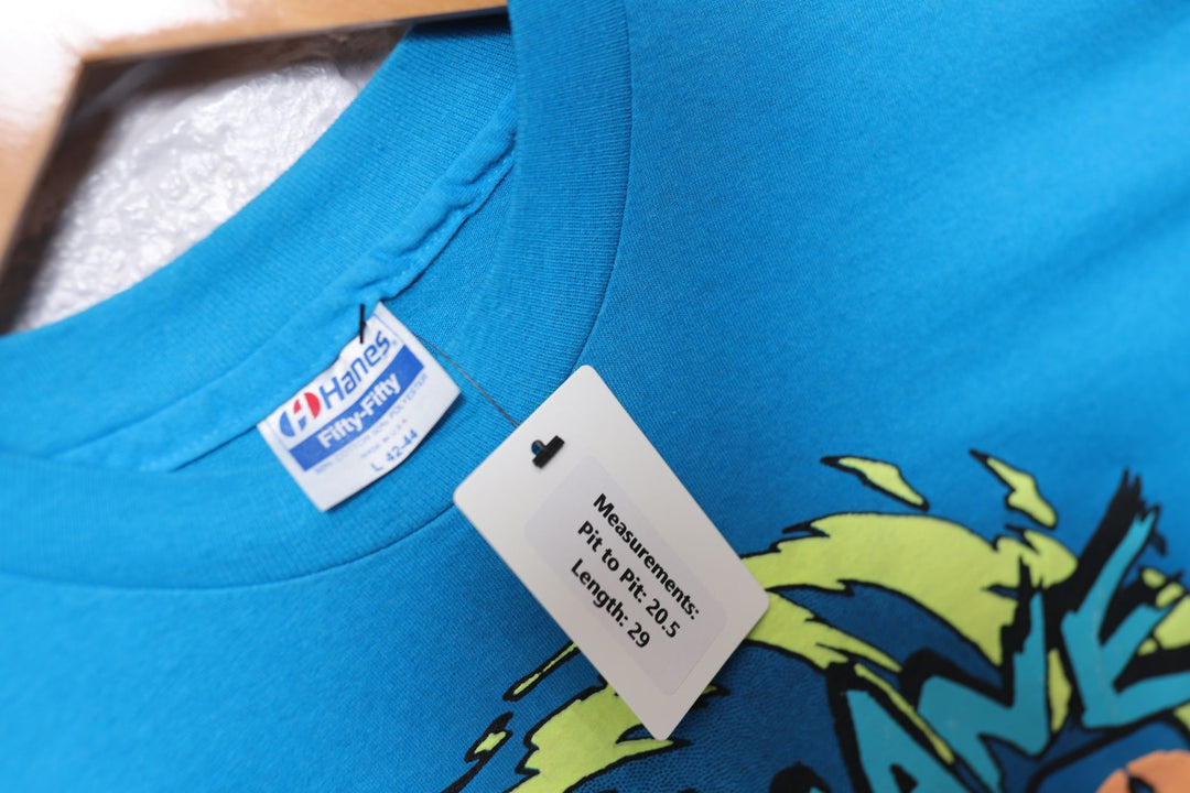 Hurricane Hugo Survivor Vintage T Shirt Large 80s