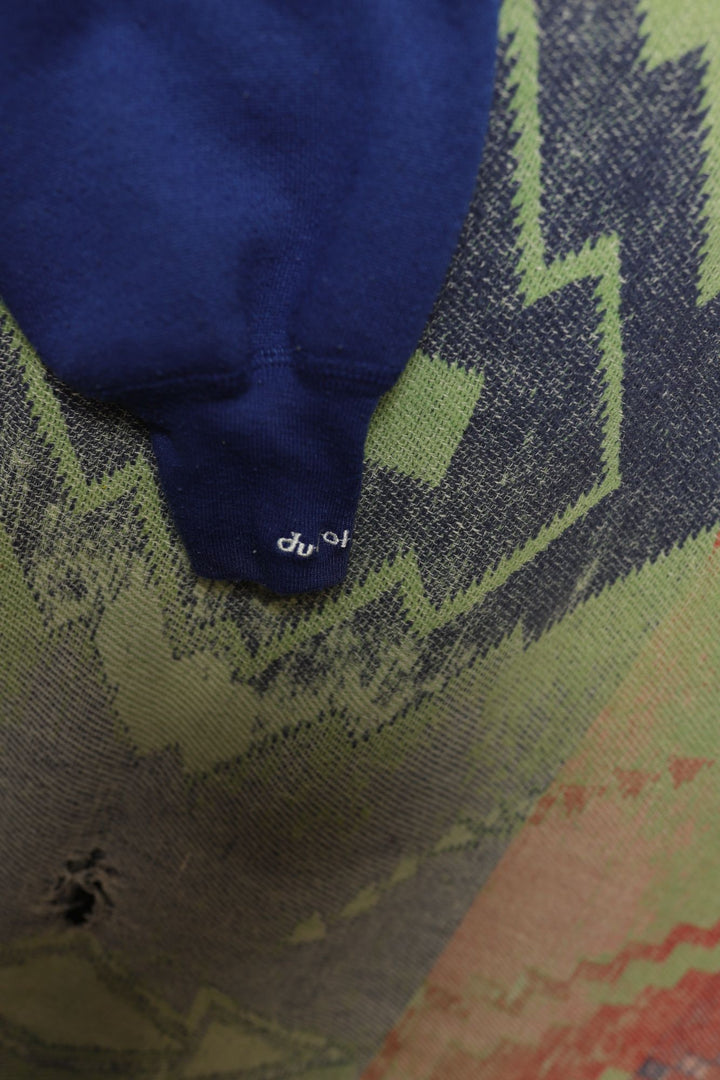 Duofold Vintage Blank Blue Sweatshirt 80s Large