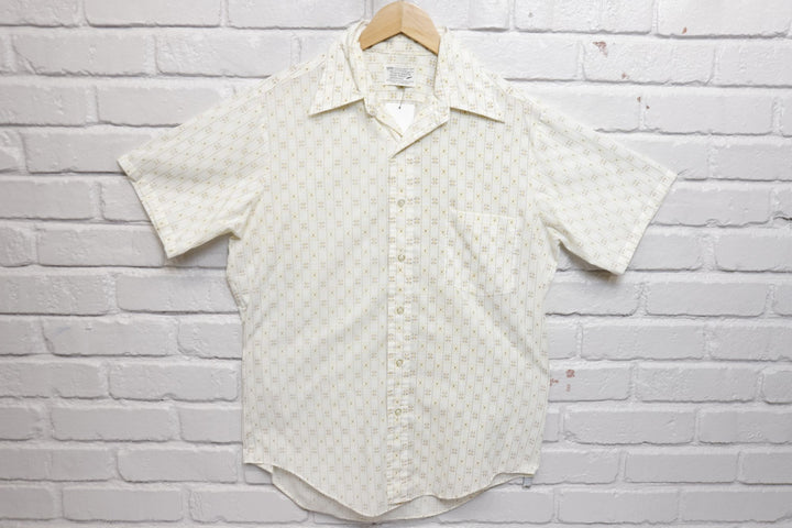 Towncraft Vintage Mod Print Shirt Medium 60s