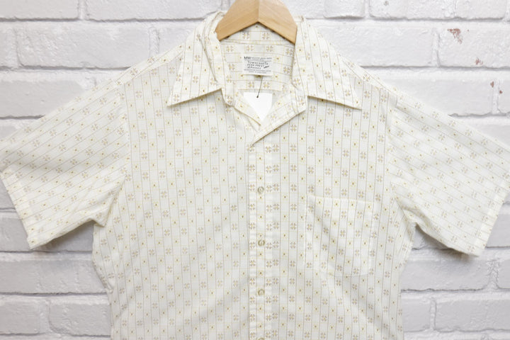 Towncraft Vintage Mod Print Shirt Medium 60s