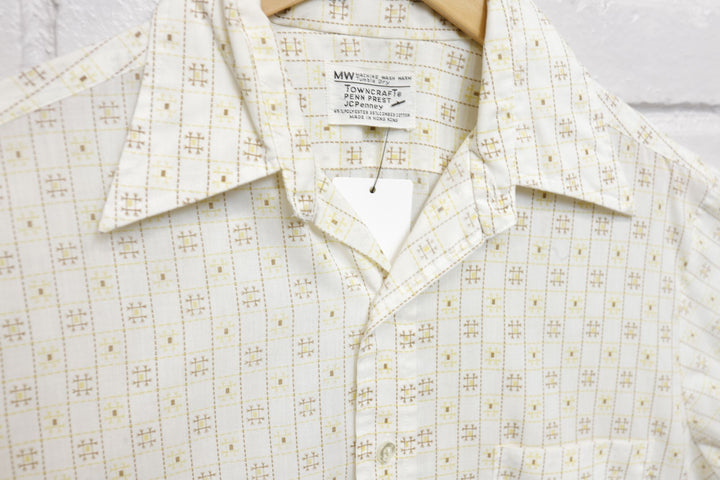Towncraft Vintage Mod Print Shirt Medium 60s