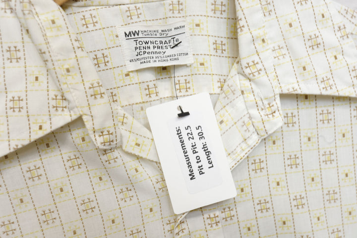 Towncraft Vintage Mod Print Shirt Medium 60s