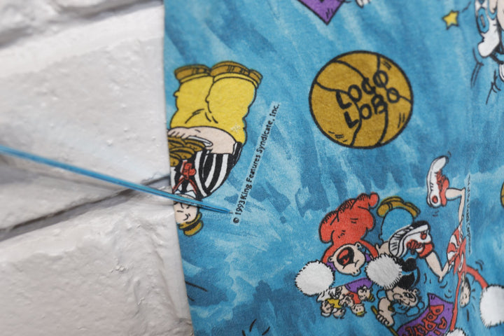 Popeye basketball Vintage Shorts Medium 90s
