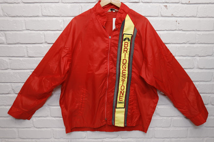 Bridgestone Tires Vintage Windbreaker Jacket  XL 70s