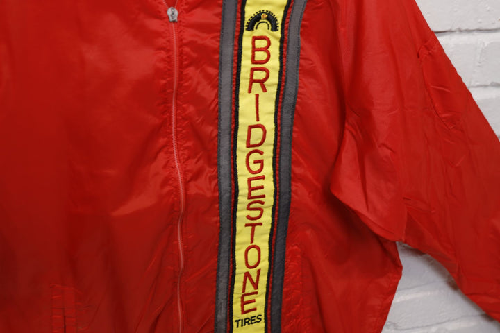 Bridgestone Tires Vintage Windbreaker Jacket  XL 70s