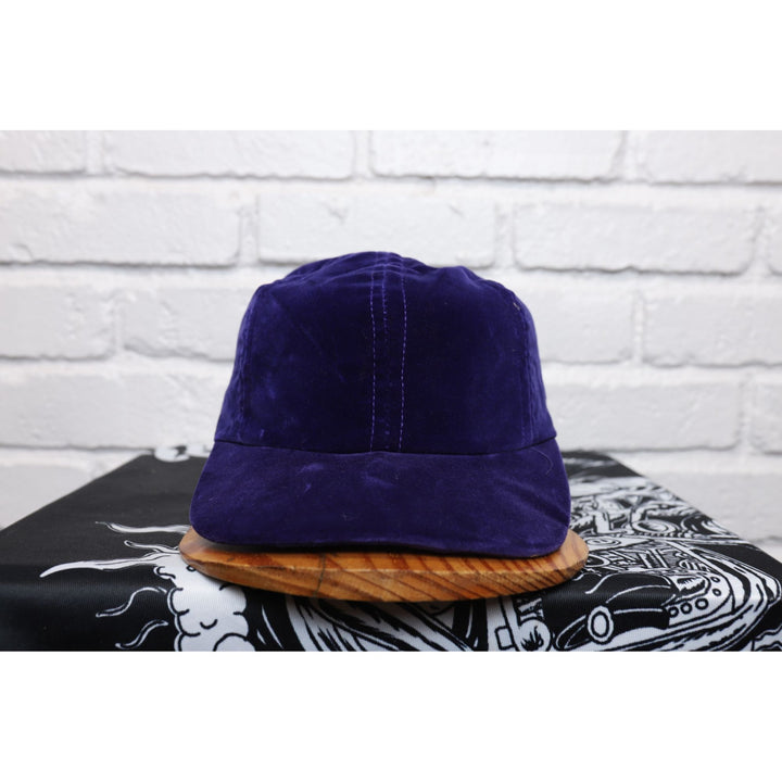 90s Vintage Vans Purple Velvet Elastic Back Hat